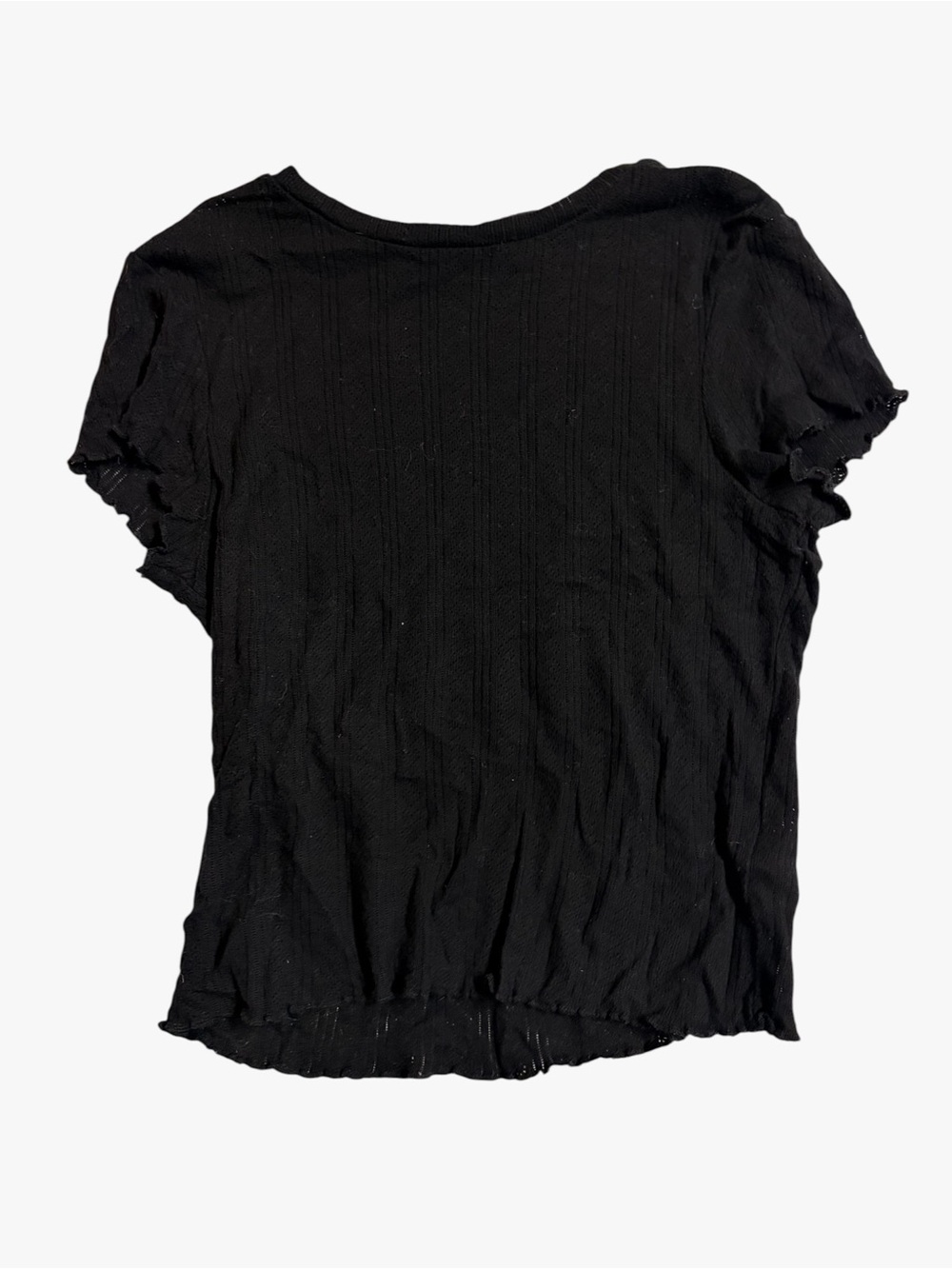 Urban Outfitters Short Sleeve Ruffled Edge Women's Top